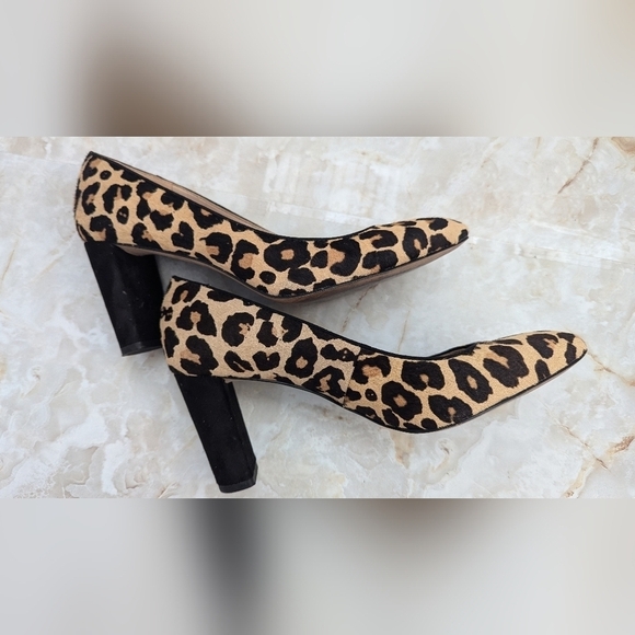 Essex Lane Womans Leopard Print Made With Cow Hair High Heel 7.5 M - Picture 10 of 15